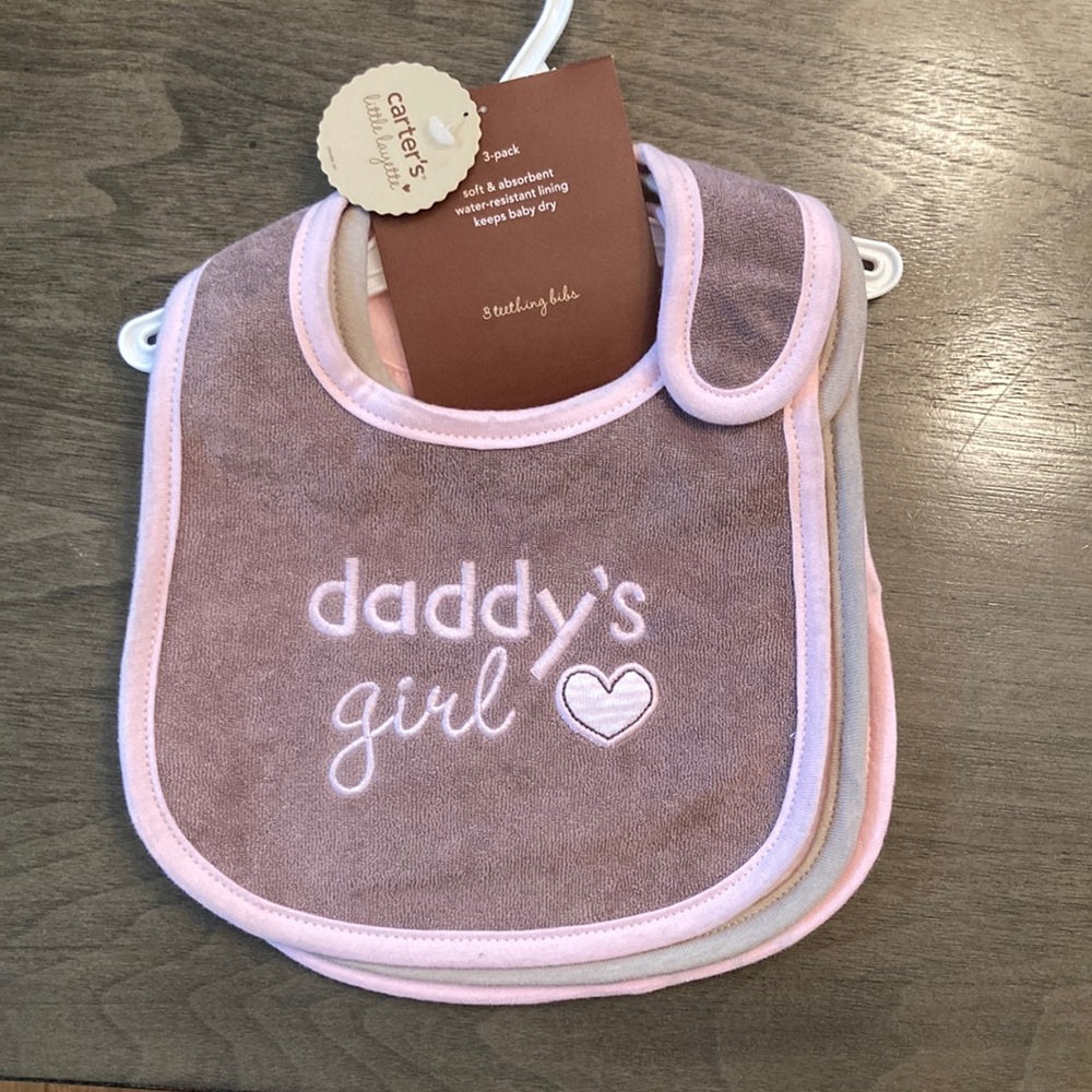 Carters 3-Pack Teething Bibs